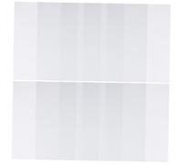WEKAMOS 10pcs Transparent Heat Shrink Sheets Durable Plastic Crafting Material for DIY Handicraft Making Drawing Supply for Art Classes and Creative Projects