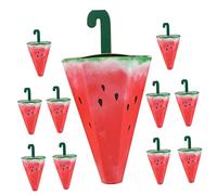 WEKAMOS 10pcs Umbrella Shaped Paper Candy Favor Boxes for Hawaiian Party Easy to Assemble Return Gift Boxes with Secure Closure Vibrant Colorful Treat Holders for Shower and Celebration