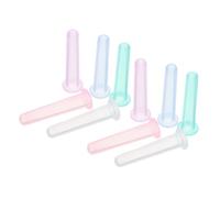 WEKAMOS 10pcs Vacuum Tank Silicone Cupping Set Facial Massage Tools to Reduce Puffiness and Wrinkles for Jawline Shaping