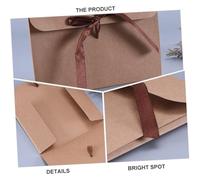 WEKAMOS 10pcs Vintage Kraft Paper Envelopes Retro Wedding Invitation Envelopes for Personal Letters and Gift Cards Elegant Silk-Texture Packaging Bags with Ribbon
