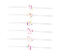 WEKAMOS 12 Pcs Silicone Bracelets for Party Favors Light-absorbing Cartoon Wristbands for Birthday Events Safe and Glow Dark Accessories