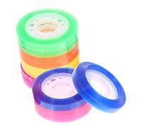 WEKAMOS 12 Rolls Colored Transparent Adhesive Tapes Each Clear Craft DIY Tape for Scrapbooking Gift Wrapping Journals and Decorative Art Projects