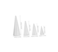 WEKAMOS 12pcs Christmas Tree Foam Cone Floral Foam Christmas Tree Cones Decor for Crafts White