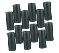 WEKAMOS 12pcs Kraft Paperboard Tubes with Elegant Printing Round Refillable Cardboard Boxes for Essential Oil Tea Incense Storage Sustainable Natural Packaging in Dark Green