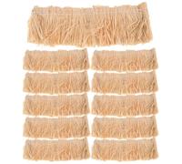 WEKAMOS 12pcs Miniature Artificial Thatch Roll, Small Straw Roof for DIY Model House Roof, Fake Thatch Roofing 4x10cm, for Micro Landscape, Diorama, Architecture Kits