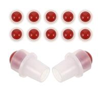 WEKAMOS 12pcs Roller Ball Heads for Refillable Roller Bottles Polished Jade Stone Inserts Conversion Tops for Aromatherapy Use
