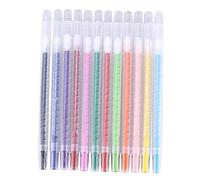 WEKAMOS 12PCS Rotating Crayons with Protective Cover Colors Paint Crayons for Easy to Use Educational Drawing Pens for School Art Class Break Resistant Coloring Supplies for Boys