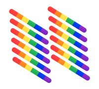 WEKAMOS 12pcs Silicone Slap Bracelets Rainbow Wristbands for Lgbt Pride Parties Birthday Celebrations and Outdoor Activities Lightweight and Portable Fun