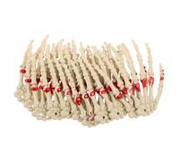 WEKAMOS 12pcs Skull Skeleton Decoration Hands Wall Decor Graveyard Decoration Terror Scary Props Halloween Skeleton Hands Bone Scary Realistic Severed Prop Plastic