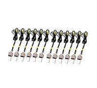 WEKAMOS 12pcs Stainless Steel Whistles with Lanyard for and Refereeing Metal Design for Football Basketball Soccer Lifeguards and Emergency Use