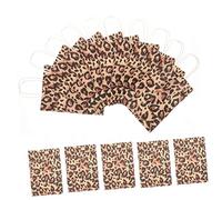 WEKAMOS 12pcs Stylish Animal Print Paper Tote Bags Handheld Bags for Parties Creative Storage Pouches for Candy and Clothes