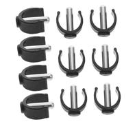 WEKAMOS 12pcs Walking Stick Accessories Lightweight C-clamp for Canes Non- Cane Clips for Indoor and Outdoor Mobility