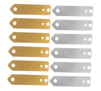 WEKAMOS 12pcs Zinc Copper Anode Scientific Experiments and Plating Applications Reliable Zinc and Copper Strips for Fruit Battery Projects and Educational Activities