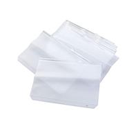 WEKAMOS 12PCS Zipper Storage Bags Transparent Paper Organizer Pouches with Side Pocket for Office Travel School Document Protection and Item Sorting