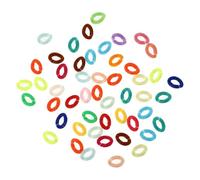 WEKAMOS 150Pcs Connecting Chain Rings DIY Jewelry Making Buckles Mixed Colors Lightweight Durable for Bracelets Handbags Keychains Craft Supplies
