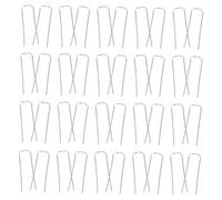 WEKAMOS 150pcs Galvanized Shaped Floral Pins for Plant Arrangements and Garden Landscaping Rust Resistant Landscape Guardrail Fence Clips for Wreath Making and Plant Greening Crafts