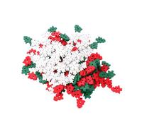 WEKAMOS 150pcs Xmas Sewing Craft Buttons Tufted Button Christmas Crafts Decoration Colored Handmade Embellishments Sewing Shaped Large Christmas Tree for Random Color