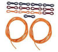 WEKAMOS 15pcs Elastic Nylon Bands for Travelers Notebook Stretchy Cord Closure Straps for Journals Diaries Scrapbooks Lightweight Secure Book Binder for Travel Work School Organization