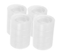 WEKAMOS 16 Rolls Transparent Stationery Tape Rolls Clear Wrapping Tape for Office School Home Use Bopp Adhesive Sealing Multipurpose