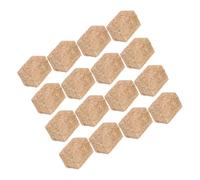 WEKAMOS 16pcs Miniature Hay Bale Dollhouse Accessory Faux Straw Bale 2x2x3cm Decorative Haystack Prop for Farm Scene and Dollhouse Décor