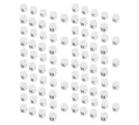 WEKAMOS 180pcs Round Plastic Pants Hanger Markers with Bold Numbers for Closet and Retail Organization Push Clothing Tags for Easy Coding Multipurpose Garment Identifiers