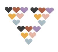WEKAMOS 18pcs PU Heart Shaped Bookmarks Book Corners Lightweight Page Holders for Students Teachers Women Soft Book Accessories Gift
