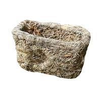 WEKAMOS 1pc Hand Made Dual Nest for Cats and Rabbits Cozy Sleeping House Natural Material Compact Design Safe and Comfortable Play House for Pets