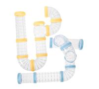 WEKAMOS 2 Sets Diy Hamster Tunnel Tube Kit Small Animal Cage Accessory Adventure External Pipes for Hamster Cage Toys and Diy Tunnel Expansion