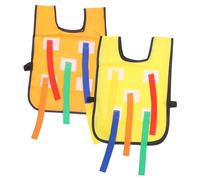 WEKAMOS 2 Sets Kindergarten Tail Pulling Vest for Lightweight Catching Tail Game for Outdoor Activities Fun Training Equipment to Develop Reactivity and Social Skills