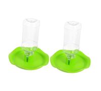 WEKAMOS 2 Sets Reptile Water Basin Lotus Leaf Shape Pet Water Container Plastic Animal Feeder Bowls with Escape Rim for Turtles Lizards and Reptiles