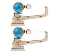 WEKAMOS 2 Sets STEM Gravity Science Experiment Kits Educational Earth Moon Physics Puzzle for Scientific Wooden Building Models for Home and School