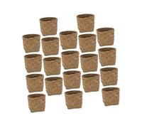 WEKAMOS 20 Pcs Natural Straw Woven Candy Storage Boxes Multi-purpose Candy Case for Wedding Party Decoration and Cookie Packaging Lightweight with Fine Craftsmanship
