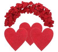 WEKAMOS 200pcs Red Felt Hearts 2.9cm Small Heart Shape for DIY Crafts, Cake Topper Inserts, Valentine Decorations and Home Decor Bulk Craft Supplies