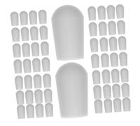 WEKAMOS 200Pcs White Hanger End Caps Wire Covers Soft Rubber Protective Tips for Clothes Hangers Easy to Install Smooth Burr Surface Wear Resistant Thread Protectors for Wire Hooks