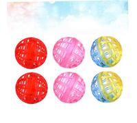 WEKAMOS 20pcs Cat Bell Ball Toys Multifunctional Plastic Pet Playing Balls Random Colors Interactive Indoor Cat Toys