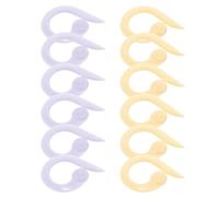 WEKAMOS 20Pcs Colored Stitch Markers for Crocheting DIY Crochet Accessories Locking Markers for Knitting and Craft Projects Non-Slip Plastic Rings for Row Counting and Mistake Tracking