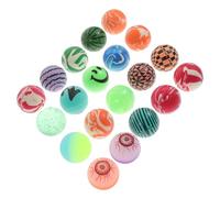 WEKAMOS 20pcs Colorful Eyeball Pattern Bouncy Balls for Soft Elastic Jumping Playing Balls Odorless Fun for Childrens Leisure and Active Play Random Colors Random Color