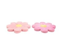 WEKAMOS 20pcs Disposable Daisy-Shaped Paper Napkins for Birthday and Wedding Party Decorations, Light Pink and Rose Red Floral Design, ’s Picnic and Shower Tableware