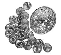 WEKAMOS 20pcs Metal Coat Buttons Handmade Sturdy Decorative Suit Buttons for Womens Western Style Windbreaker for Sewing Jackets Sweaters Hats DIY Crafts and Clothing Accessories