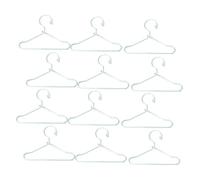 WEKAMOS 20Pcs Miniature Dollhouse Hangers for Clothes Lifelike Simulation Small Hangers for Doll Wardrobe Organization and DIY Decoration
