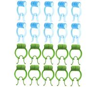 WEKAMOS 20Pcs Nose Clips Nasal Stopper Clips for Lung Breathing Training Prevent Nosebleeds Non Skid Design for Daily Use Colors