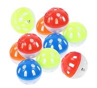 WEKAMOS 20Pcs Parrot Bird Bell Balls Durable Hollow Rolling Jingle for Chewing and Foraging Safe Wear Resistant Playthings for Budgies Cockatiels and Parakeets Random Color