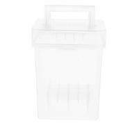 WEKAMOS 24-Color Marker Pen Carrying Case with Base, Portable Plastic Pen Organizer Box for Artists and Students, Multi-Compartment Pencil Storage for Drawing and Painting Supplies