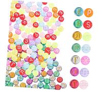 WEKAMOS 240pcs DIY Acrylic Russian Alphabet Beads for Bracelets Making Beads for Jewelry Crafting Lightweight and Supplies