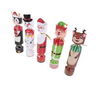 WEKAMOS 24pcs Christmas Treat Boxes Foldable Paper Candy Containers with Festive Prints for Party Favors Goodie Bags and Cookie Packaging Decorative Holiday Bakery Boxes for Xmas