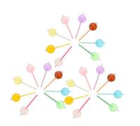 WEKAMOS 24Pcs Cute Candy Pendants for Earrings Bracelets Keychains Enchanting Glow Feature Versatile Applications