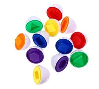 WEKAMOS 24pcs Educational Matching Eggs for Preschoolers Hand Eye Coordination Activity Safe Disassemblable Learning for Early Development and Parent Interaction