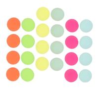 WEKAMOS 24pcs Glow Dark Colored Bouncy Balls Solid Rubber Bounce Balls with Smooth Surface Safe Elastic Jumping for Night Parties Leisure Adults Random Color