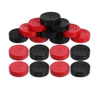 WEKAMOS 24pcs Pine Wood Checkers Board Game Pieces Replacement Compact round Counters for Chinese Chequers and Backgammon Play