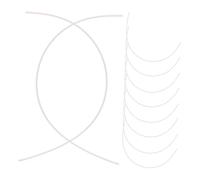 WEKAMOS 25 Pairs Heavy Gauge Metal Underwire Supporters with Ergonomic Curve for Lightweight Durable Replacement Wires for Underwire Repair and Shaping Underwear Accessories